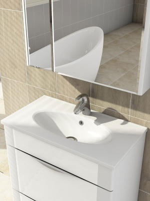 Тумба под раковину Vigo Laura 60 без фасада Белая