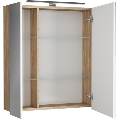 Зеркальный шкаф Diborg Lande Q 60 77.3103 Дуб