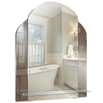 Зеркало Mixline Престиж Прохлада 55 525375 с полкой с декоративной тонировкой