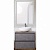 Комплект мебели для ванной BelBagno SET-KRAFT-600-PG-C-BB344-LOY со смесителем Pietra Grigio, столешница - Cemento (без нанесения узора)