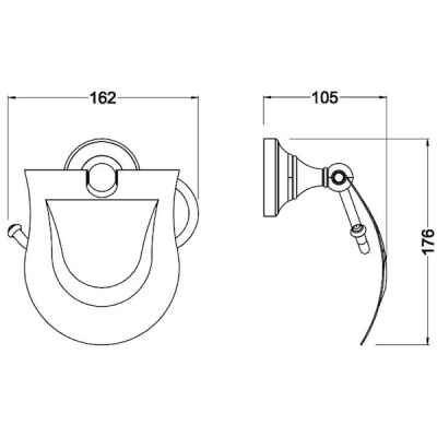 Держатель туалетной бумаги Schein Saine Chrome 7053026 Хром