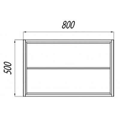 Тумба под раковину Акватон Брук 80 открытая 1A201501BCDF0 Дуб Феррара