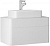 Тумба под раковину Raval Pure 80 подвесная Белая