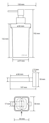 Дозатор для жидкого мыла Bemeta Tasi 154109042 Хром