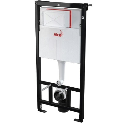 Инсталляция Alcaplast Sadromodul AM101/1120+M071 для унитаза со смывным бачком и клавишей смыва Хром