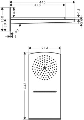 Верхний душ Hansgrohe Raindance Rainfall Overhead Shower 2jet 28433400 Хром/Белый