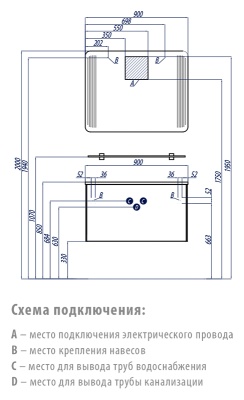 Тумба под раковину Акватон Валенсия 90 1A123501VAG30 глянцевая, белый жемчуг