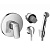 Гигиенический душ со смесителем Hansgrohe Logis 71666000+32129000+27454000