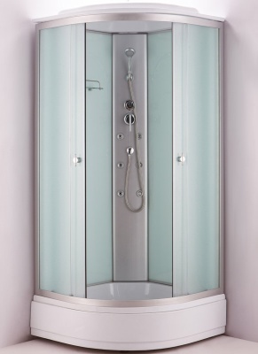 Душевая кабина Niagara NG-3301G 90x90 стекло матовое задние стенки Белые