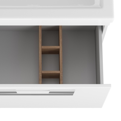 Тумба под раковину Diborg Katarine 70 77.4214 подвесная Белый глянец