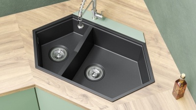 Кухонная мойка KitKraken Creek Graphite 90 Темно-серая