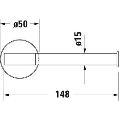 Держатель туалетной бумаги Duravit Starck T 0099371000 Хром