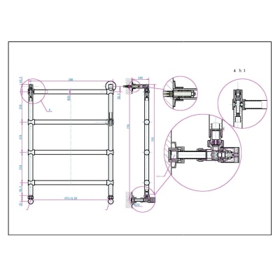 Водяной полотенцесушитель Boheme Medici 701 Бронза
