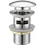 Донный клапан Clever Vela 96255 с переливом Хром