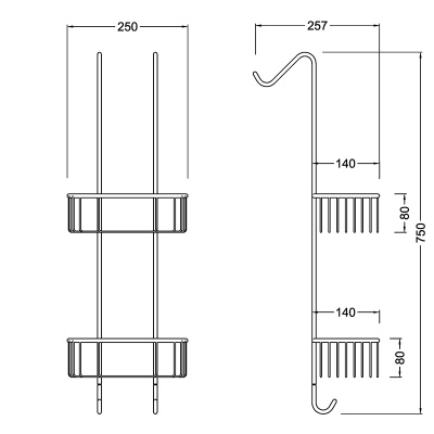 Полка корзина Timo Nelson 160084/02 Антик