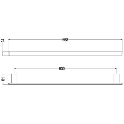 Держатель для полотенец Schein Elite 7057037 Хром