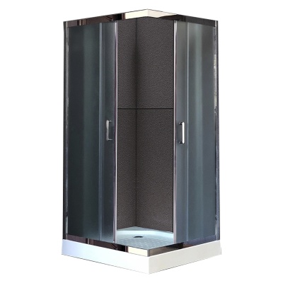 Душевой уголок Royal Bath HP 80х80 RB80HP-C-CH с поддоном профиль Хром стекло матовое