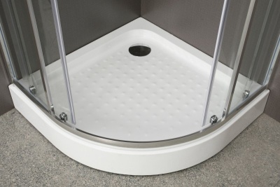 Душевой уголок BelBagno Uno R-2 80x80 профиль Хром стекло прозрачное