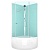 Душевая кабина Domani-Spa Simple High 90x90 DS01ES99HWM00 профиль Белый задние стенки Белые