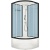 Душевая кабина Domani-Spa Delight 99 High 90x90 DS01D99HDbCl00 профиль Графит задние стенки Синие