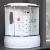 Душевая кабина Royal Bath ALP 150x100 RB150ALP-T-CH-R с гидромассажем стекло прозрачное задние стенки Белые