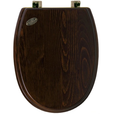 Крышка-сиденье Simas Arcade AR 009 Br Soft Close Орех петли Бронза