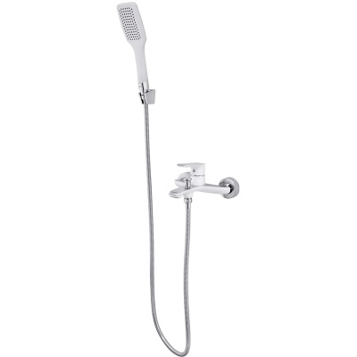 Смеситель для ванны Raiber Iceberg R3502 Хром Белый