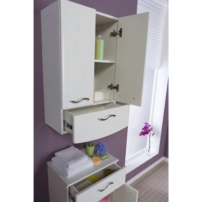 Комплект мебели для ванной Aquanet Моника 60 187565 Белый