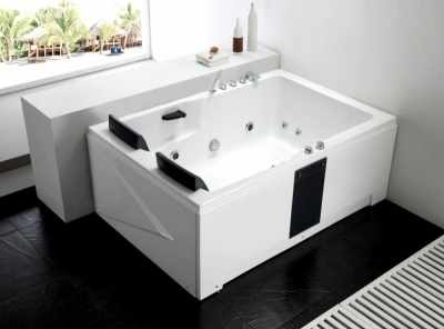 Акриловая ванна Gemy G9061BR 182х122 с гидромассажем