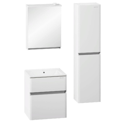 Зеркальный шкаф Edelform Amata 60 2-782-00-S с подсветкой Белый