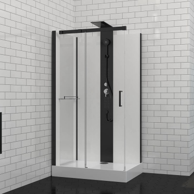 Душевая кабина Black&White Galaxy G8708 с гидромассажем Душевая кабина Black&White Galaxy G8708 с гидромассажем