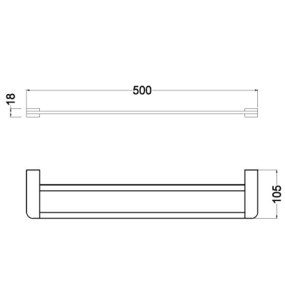 Держатель для полотенец Schein Allom 22822 Хром