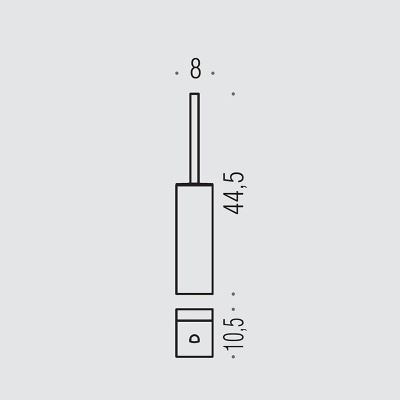 Ершик для унитаза Colombo Design Lulu B6227 Хром