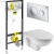 Комплект унитаза Jacob Delafon Patio EDV102-00 с инсталляцией Viega Prevista Dry 792855 с сиденьем Микролифт и клавишей смыва Хром