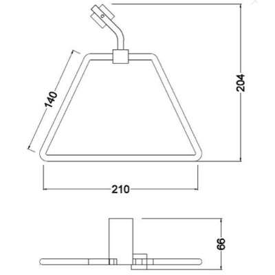 Кольцо для полотенец Schein Watteau 125B1 Хром