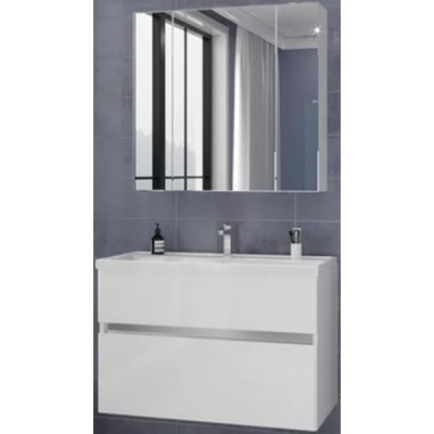 Комплект мебели для ванной San Star Велья 100 63.2-1.4.1.+10000UF+40.1-2.4.1. подвесной Белый