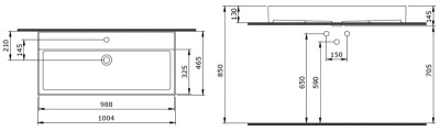 Раковина Bocchi Milano 100 1378 Белая глянцевая