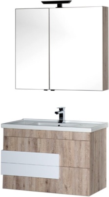 Зеркальный шкаф Aquanet Мадейра 100 183067 R Дуб кантри