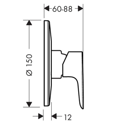 Смеситель для душа Hansgrohe Talis E 71766000 Хром