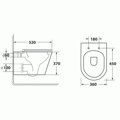 Унитаз Owl 1975 Curve Cirkel-H OWLT190802 подвесной с сиденьем Микролифт