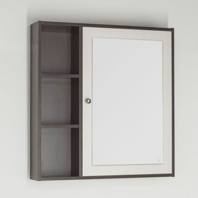 Зеркальный шкаф Style Line Кантри 75 Венге Лен Белый