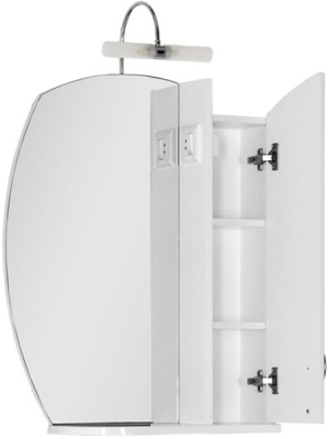 Зеркало со шкафом Aquanet Моника 60 186773 R Белое