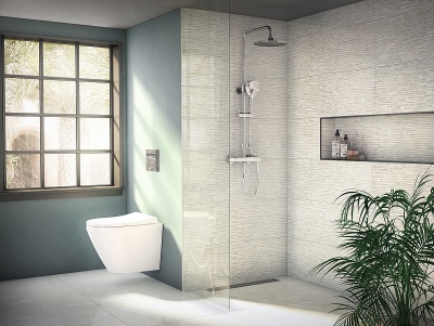 Душевая система Vitra Aquaheat A47200EXP с термостатом Хром