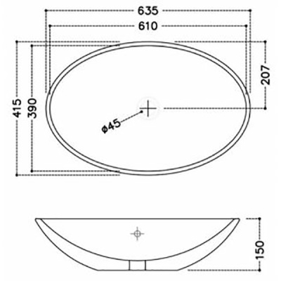Раковина-чаша Jaquar JDS 65 JDS-WHT-25901 Белая