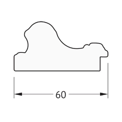 Зеркало Evoform Definite 135х75 Золотые бусы на серебре