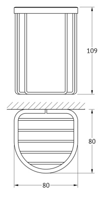 Полка корзина FBS Ryna 039 Хром