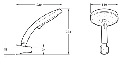 Душевой гарнитур Jacob Delafon Citrus E12979-CP Хром