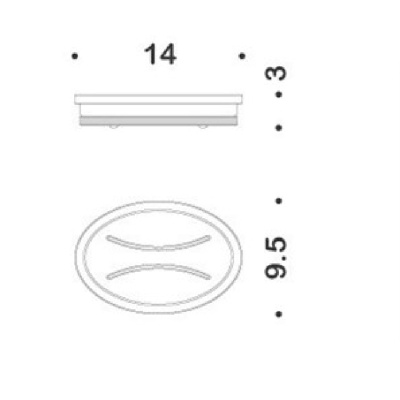 Мыльница Colombo Design Land B2842.000 Хром