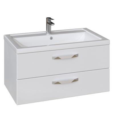 Тумба под раковину San Star Кристал 100 84.1-1.5.1. подвесная Белая