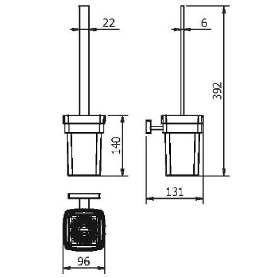 Ершик для унитаза Langberger Alster 11925A Хром